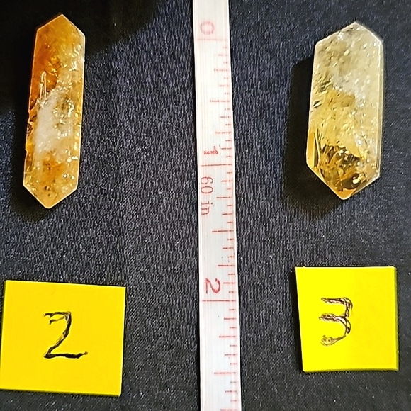 Yellow Tourmaline Stone Crystal Point - Picture 9 of 9